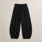 Mingstreet ASC launch still-life | SIMPLE PROJECT | Lyocell Blend Curved Leg Trousers | Black | generated_missing_still_life_expansion