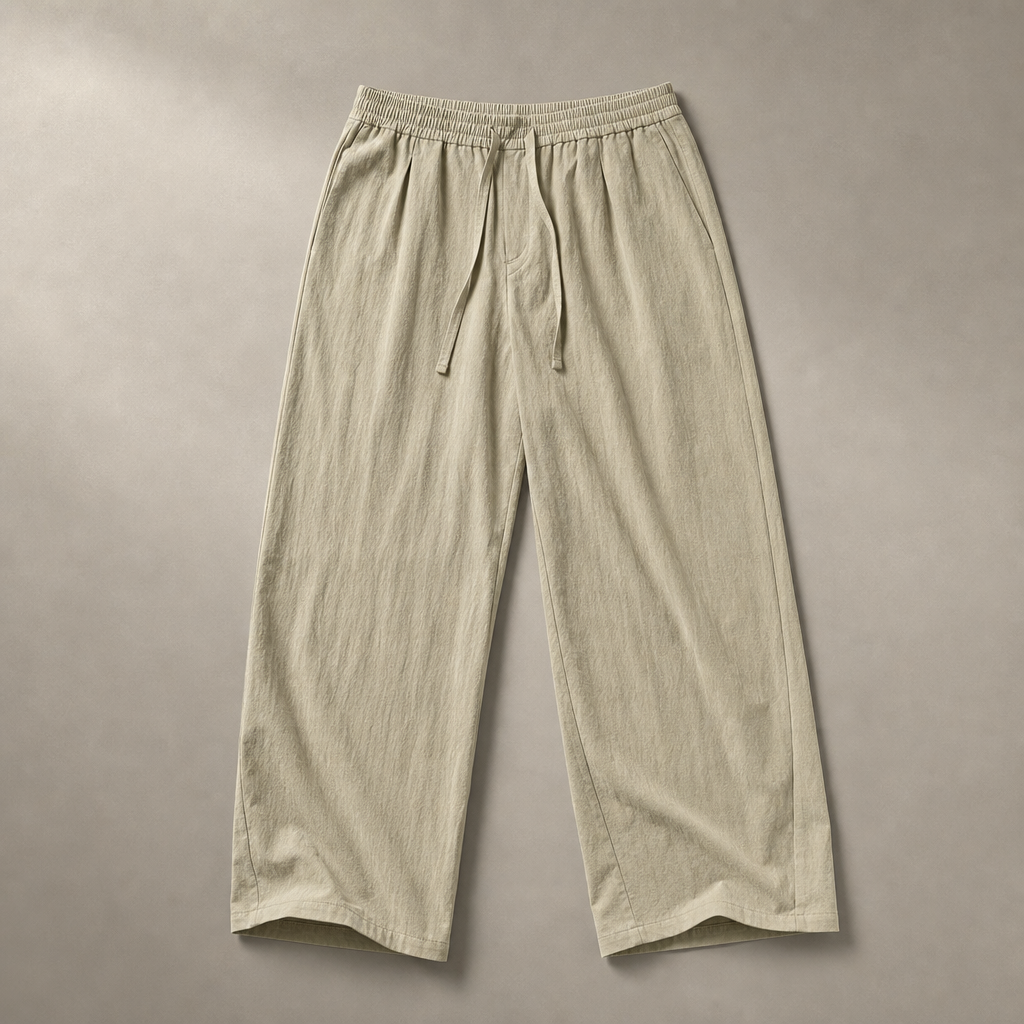 Mingstreet ASC launch still-life | SIMPLE PROJECT | Lyocell Blend Curved Leg Trousers | Mint | generated_missing_still_life_expansion
