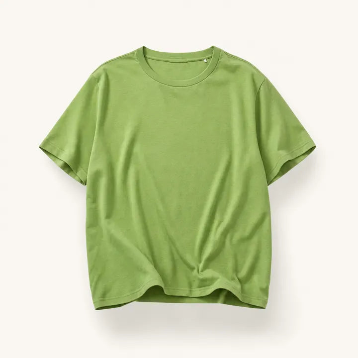 Mingstreet ASC launch still-life | SIMPLE PROJECT | Wool Blend Crewneck T Shirt | Green | ready_now_existing_asset