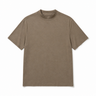 Mingstreet ASC launch still-life | SIMPLE PROJECT | Wool Blend Mock Neck T Shirt | Beige | generated_extra_ready_product_colorway