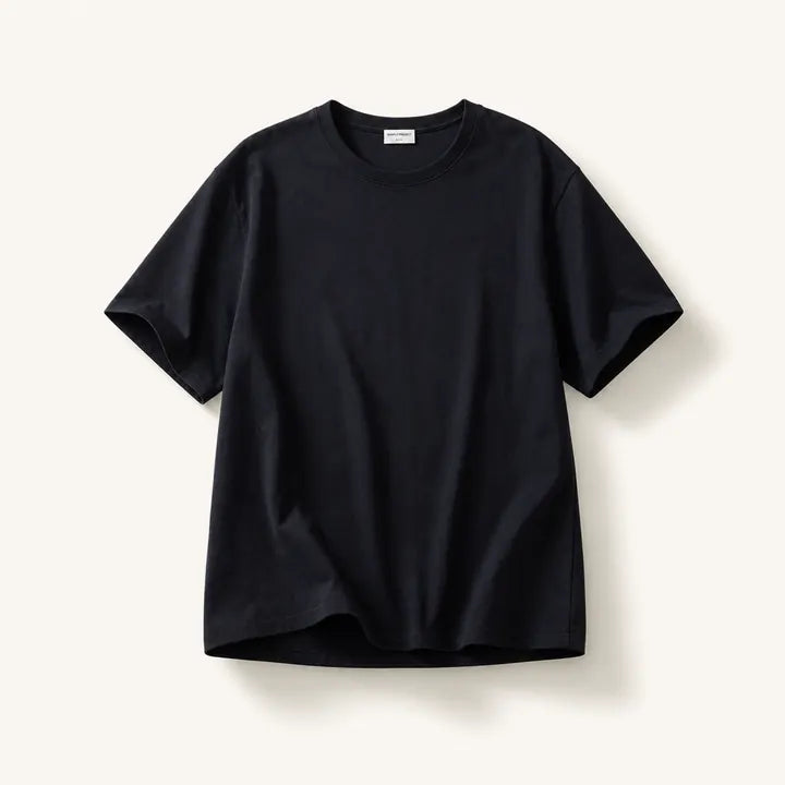 Mingstreet ASC launch still-life | SIMPLE PROJECT | Kapok Blend Crewneck T Shirt | Navy Blue | ready_now_existing_asset