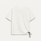Mingstreet ASC launch still-life | SIMPLE PROJECT | Textured Diagonal Paneled T Shirt | White | generated_extra_ready_product_colorway