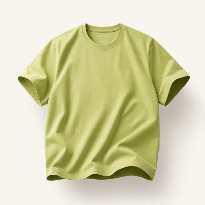 Mingstreet ASC launch still-life | SIMPLE PROJECT | Misaligned Seam Crewneck T Shirt | Green | ready_now_existing_asset