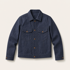 Mingstreet ASC launch still-life | SIMPLE PROJECT | Ramie Blend Raw Denim Field Jacket | Blue | ready_now_uncrumpled_replacement