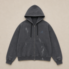 Mingstreet ASC launch still-life | MASONPRINCE | Distressed Painted Zip Up Hoodie | Gray | ready_now_uncrumpled_replacement