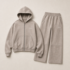 Mingstreet ASC launch still-life | BLINDNOPLAN | Metallic Logo Zip Hoodie Pants Set | Beige | ready_now_uncrumpled_replacement