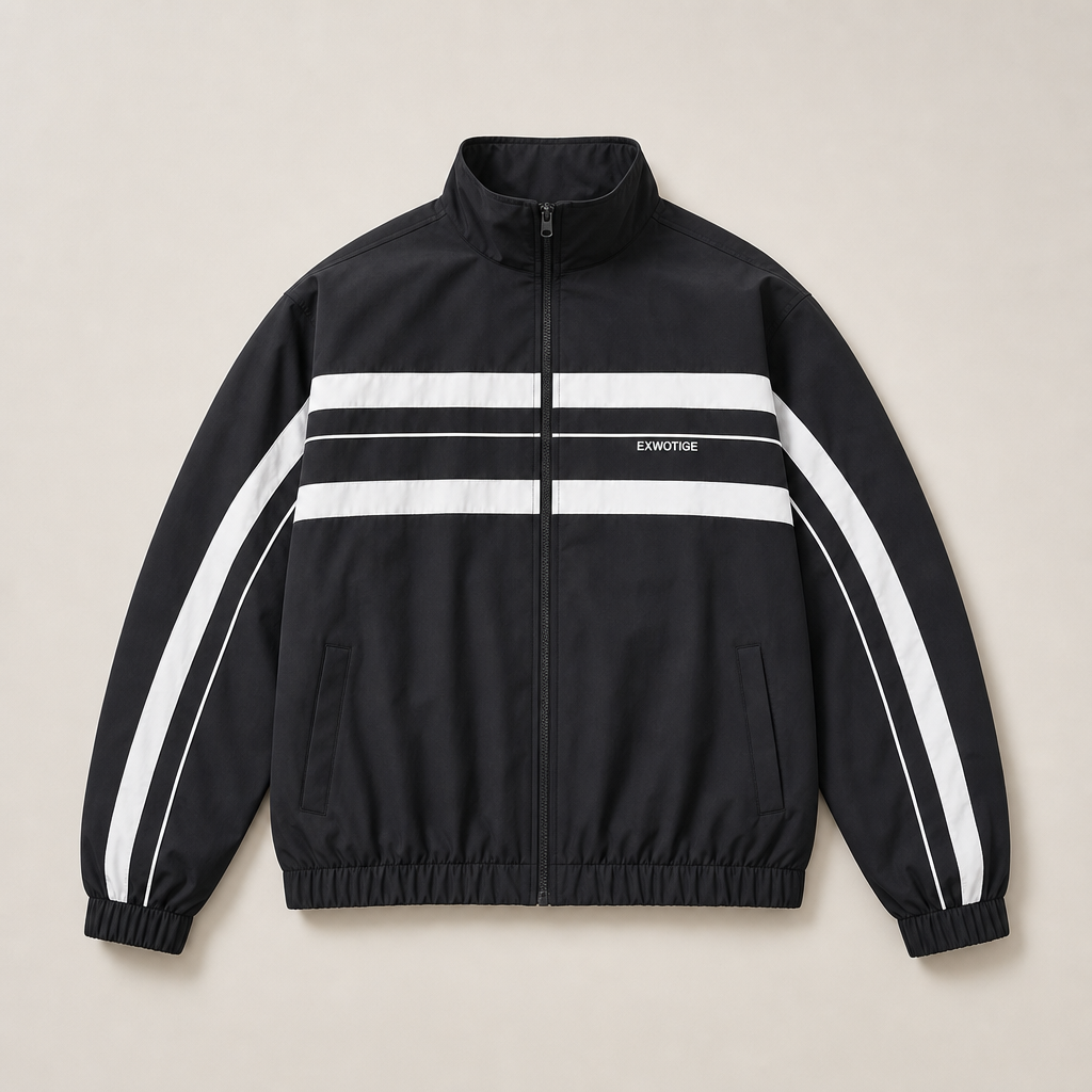 Mingstreet ASC launch still-life | BLINDNOPLAN | Color Blocked Zip Up Track Jacket | Black | ready_now_uncrumpled_replacement