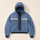 Mingstreet ASC launch still-life | BLINDNOPLAN | Distressed Hooded MA 1 Bomber Jacket | Blue | ready_now_uncrumpled_replacement