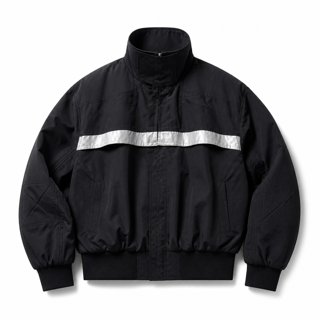 Mingstreet ASC launch still-life | BLINDNOPLAN | Reflective Strip Stand Collar Jacket | Black | generated_extra_ready_product_colorway