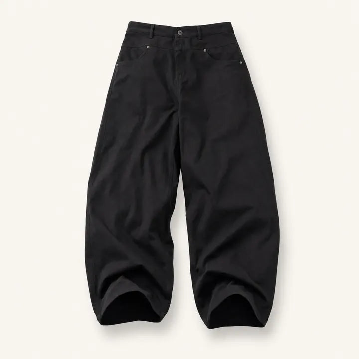 Mingstreet ASC launch still-life | BLINDNOPLAN | Leather Spliced Straight Leg Pants | Black | ready_now_existing_asset