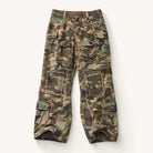 Mingstreet ASC launch still-life | BLINDNOPLAN | Paneled Camo Flared Cargo Pants | Green | ready_now_existing_asset