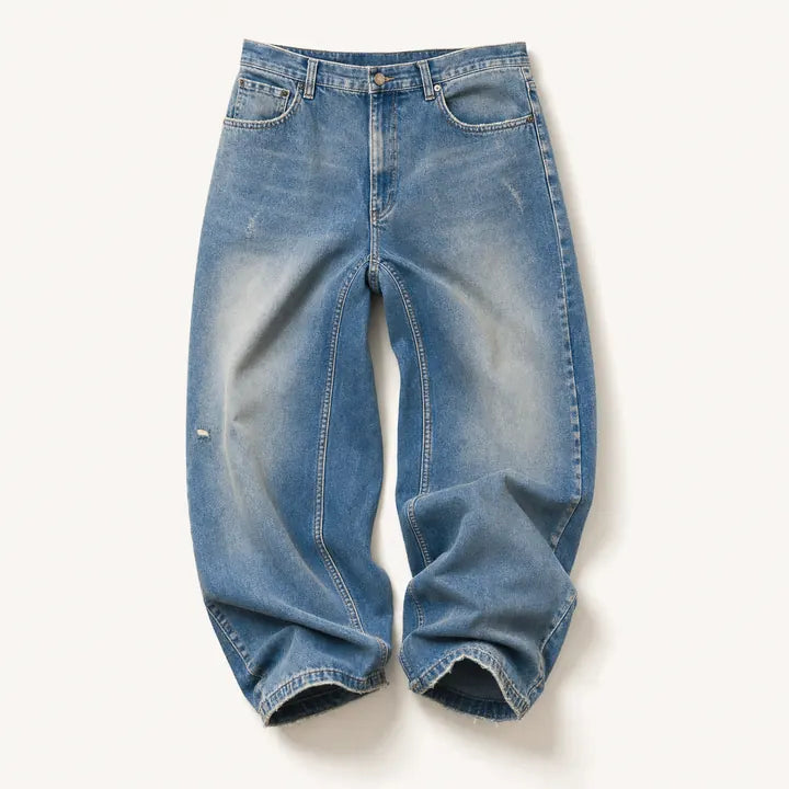 Mingstreet ASC launch still-life | BLINDNOPLAN | Distressed Washed Straight Jeans | Blue | ready_now_existing_asset