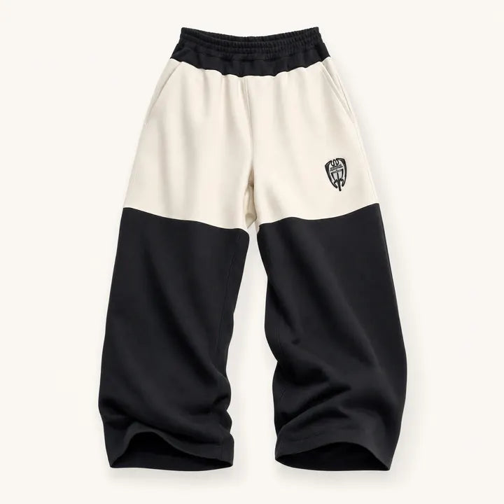 Mingstreet ASC launch still-life | BLINDNOPLAN | Color Block Wide Leg Sweatpants | Black | ready_now_existing_asset