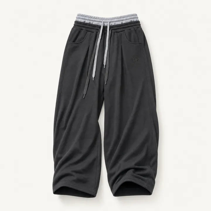 Mingstreet ASC launch still-life | BLINDNOPLAN | Double Waistband Pleated Sweatpants | Dark Gray | ready_now_existing_asset