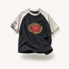 Mingstreet ASC launch still-life | BLINDNOPLAN | Color Block Raglan Graphic T Shirt | Black | ready_now_existing_asset