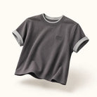 Mingstreet ASC launch still-life | BLINDNOPLAN | Embroidered Mock Two Piece T Shirt | Gray | ready_now_existing_asset