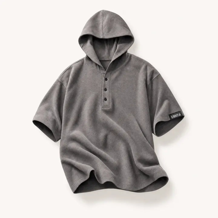 Mingstreet ASC launch still-life | BLINDNOPLAN | Hooded Short Sleeve Polo | Gray | ready_now_existing_asset