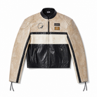 Mingstreet ASC launch still-life | BLINDNOPLAN | Cropped Color Block Faux Leather Moto Jacket | Beige | generated_extra_ready_product_colorway