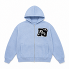 Mingstreet ASC launch still-life | MEDM | Tufted Embroidery Zip Up Hoodie | Sky Blue | generated_extra_ready_product_colorway