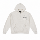 Mingstreet ASC launch still-life | MEDM | Embroidered Cotton Blend Zip Up Hoodie | Beige | generated_extra_ready_product_colorway