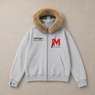 Mingstreet ASC launch still-life | MEDM | Faux Fur Trimmed Graphic Zip Hoodie | Gray | ready_now_uncrumpled_replacement