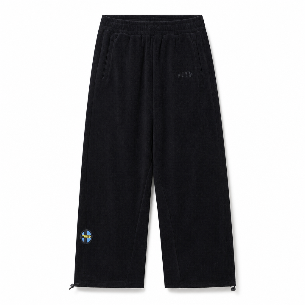 Mingstreet ASC launch still-life | MEDM | Polar Fleece Zip Hoodie Jogger Set | Black | generated_extra_ready_product_colorway