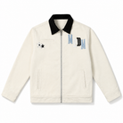 Mingstreet ASC launch still-life | MEDM | Leather Paneled Cotton Detroit Jacket | Cream | generated_extra_ready_product_colorway