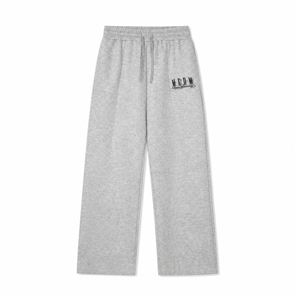 Mingstreet ASC launch still-life | MEDM | Cotton Blend Straight Leg Sweatpants | Gray | generated_extra_ready_product_colorway