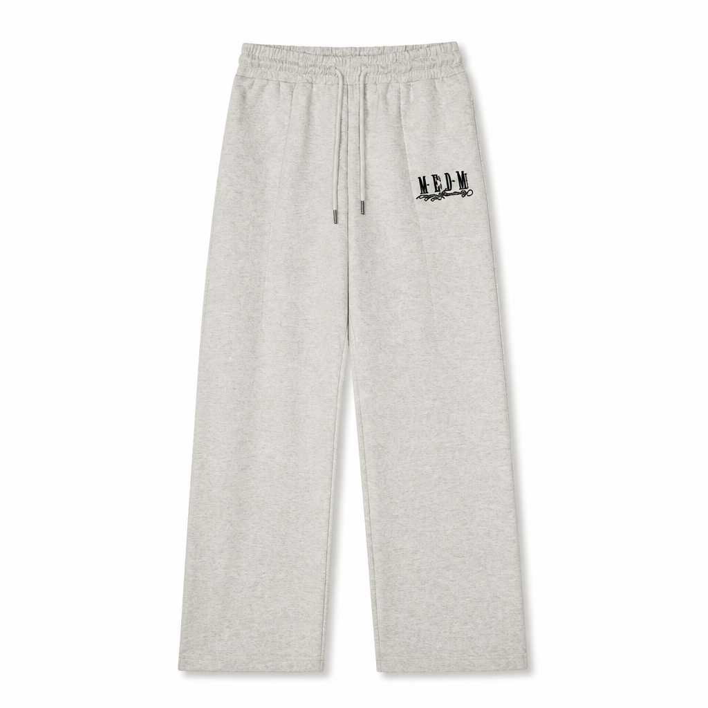 Mingstreet ASC launch still-life | MEDM | Cotton Blend Straight Leg Sweatpants | Heather Gray | generated_extra_ready_product_colorway