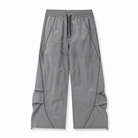 Mingstreet ASC launch still-life | MEDM | Glossy Piped Techwear Track Pants | Light Gray | generated_extra_ready_product_colorway