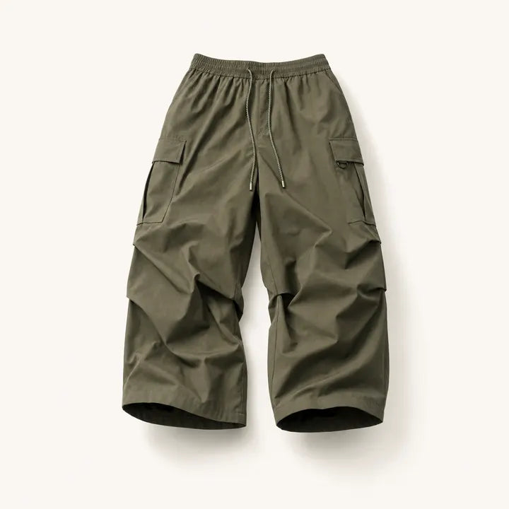 Mingstreet ASC launch still-life | MEDM | Multi Pocket Parachute Cargo Pants | Olive | ready_now_existing_asset