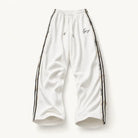 Mingstreet ASC launch still-life | MEDM | Lace Paneled Striped Track Pants | White | ready_now_existing_asset