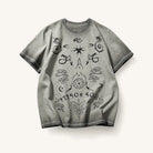 Mingstreet ASC launch still-life | PERSONSOUL | Distressed Totem Print T Shirt | Mint | ready_now_existing_asset