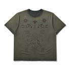 Mingstreet ASC launch still-life | PERSONSOUL | Distressed Totem Print T Shirt | Olive | generated_extra_ready_product_colorway