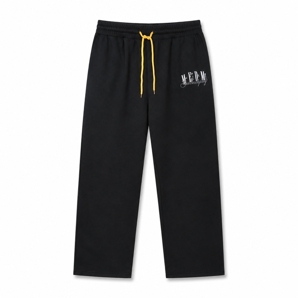 Mingstreet ASC launch still-life | MEDM | Fleece Lined Embroidered Sweatpants | Black | generated_extra_ready_product_colorway