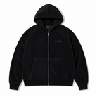 Mingstreet ASC launch still-life | MEDM | Polar Fleece Zip Up Hoodie | Black | generated_extra_ready_product_colorway