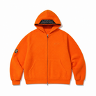 Mingstreet ASC launch still-life | MEDM | Polar Fleece Zip Up Hoodie | Orange | generated_extra_ready_product_colorway