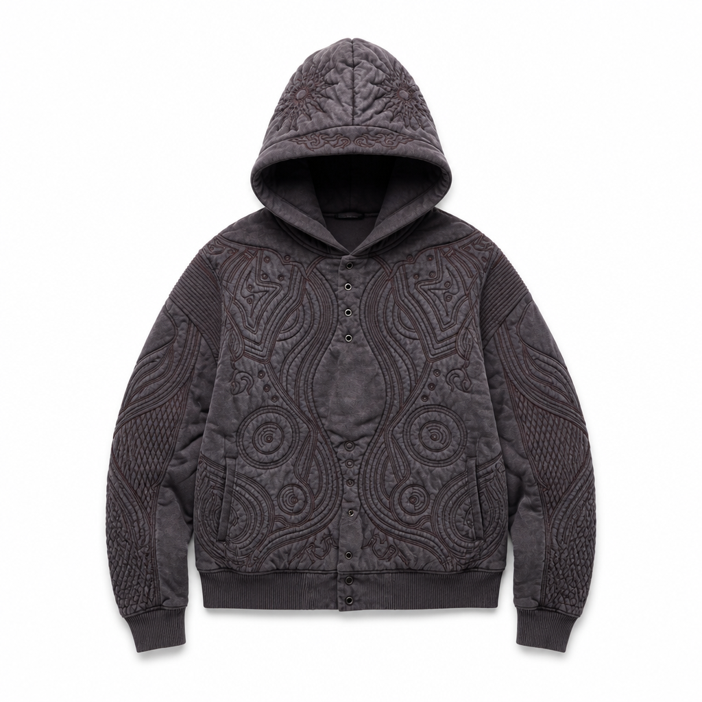 Mingstreet ASC launch still-life | PERSONSOUL | Totem Embroidered Distressed Hoodie | Gray | generated_extra_ready_product_colorway