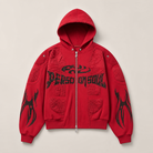 Mingstreet ASC launch still-life | PERSONSOUL | Armor Panel Zip Hoodie | Red | ready_now_uncrumpled_replacement
