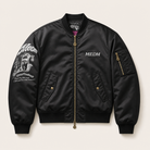 Mingstreet ASC launch still-life | MEDM | JoJo Collab Graphic Puffer Bomber | Black | ready_now_uncrumpled_replacement