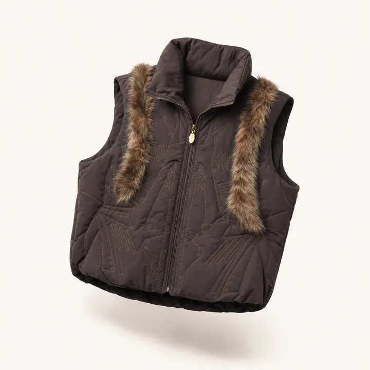 Mingstreet ASC launch still-life | PERSONSOUL | Armor Stitch Duck Down Vest | Brown | ready_now_existing_asset