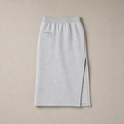 Mingstreet ASC launch still-life | RARELY ALIKE | Cotton Side Slit Midi Skirt | Gray | generated_missing_still_life_expansion