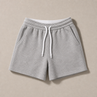 Mingstreet ASC launch still-life | RARELY ALIKE | Cotton Drawstring Sweat Shorts | Gray | generated_missing_still_life_expansion