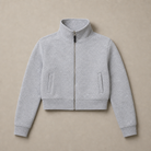 Mingstreet ASC launch still-life | RARELY ALIKE | Stand Collar Cotton Zip Up Jacket | Gray | generated_missing_still_life_expansion