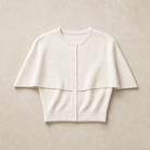 Mingstreet ASC launch still-life | RARELY ALIKE | Mock Two Piece Cape Knit Cardigan | Denim | generated_missing_still_life_expansion