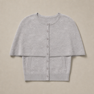 Mingstreet ASC launch still-life | RARELY ALIKE | Mock Two Piece Cape Knit Cardigan | Gray | generated_missing_still_life_expansion