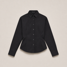 Mingstreet ASC launch still-life | RARELY ALIKE | Two Way Tie Waist Cotton Shirt | Black | generated_missing_still_life_expansion