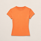 Mingstreet ASC launch still-life | RARELY ALIKE | Cotton Blend Crew Neck T Shirt | Orange | generated_missing_still_life_expansion