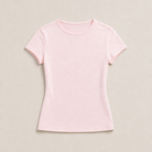 Mingstreet ASC launch still-life | RARELY ALIKE | Cotton Blend Crew Neck T Shirt | Pink | generated_missing_still_life_expansion