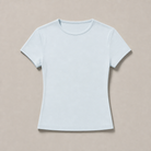 Mingstreet ASC launch still-life | RARELY ALIKE | Cotton Blend Crew Neck T Shirt | Sky Blue | generated_missing_still_life_expansion